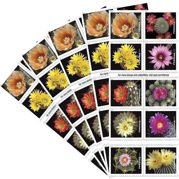 2019 "Cactus Flowers" Forever Stamps 100pcs