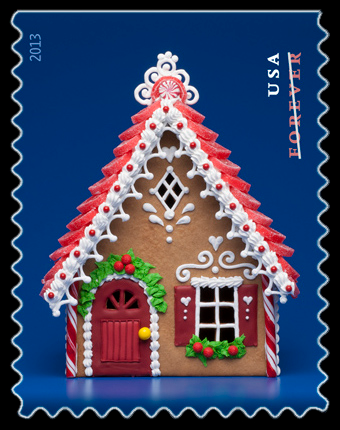 2013 "Gingerbread Houses" Forever Stamps 100pcs
