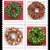 2019 "Holiday Wreaths" Forever Stamps 100pcs