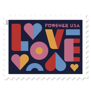 Love 2021 Forever Stamps 100pcs