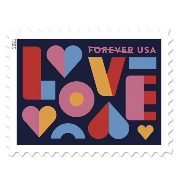 Love 2021 Forever Stamps 100pcs