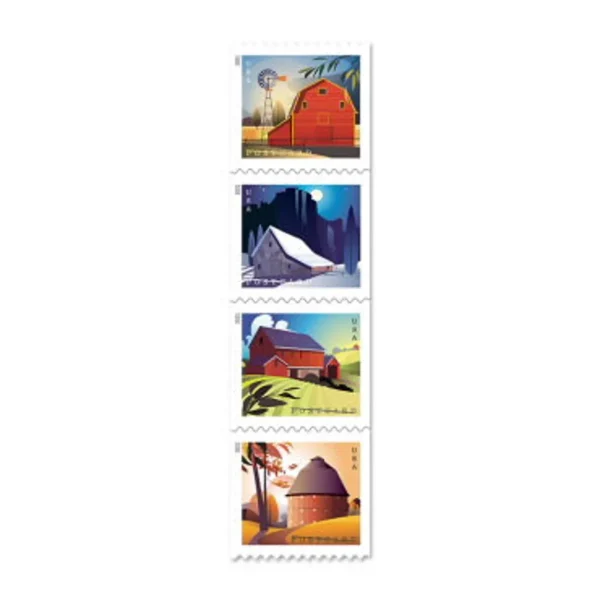 2021 Barns Postcard Rate Stamps 100pcs