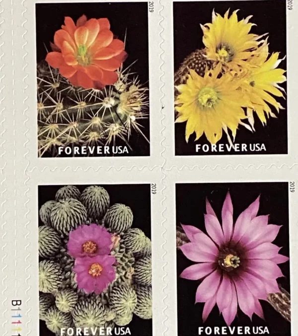 2019 "Cactus Flowers" Forever Stamps 100pcs