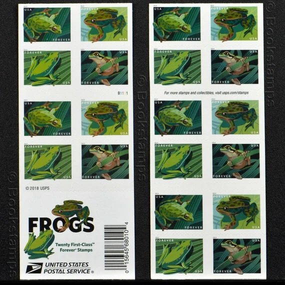 2019 "Frogs" Forever Stamps 100pcs