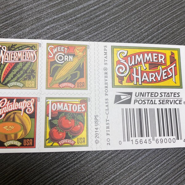 2015 "Summer Harvest" Forever Stamps 100pcs