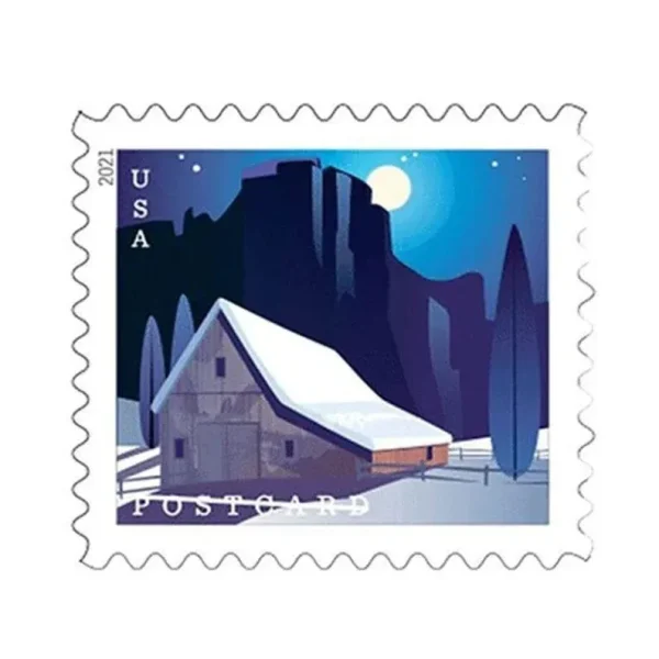 2021 Barns Postcard Rate Stamps 100pcs