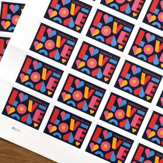 Love 2021 Forever Stamps 100pcs