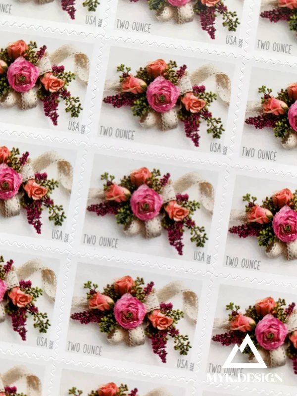 2020 "Garden Corsage" 2-ounce Forever Stamps 100pcs
