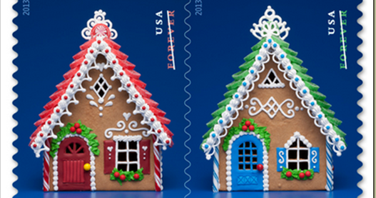 2013 "Gingerbread Houses" Forever Stamps 100pcs