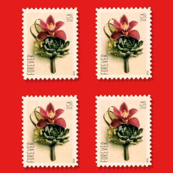 2020 "Contemporary Boutonniere" Forever Stamps 100pcs