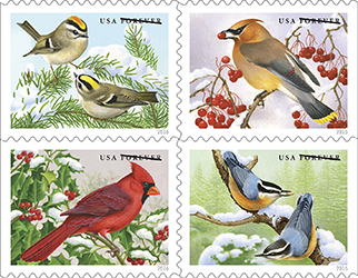 2016 "Songbirds in Snow" Forever Stamps 100pcs