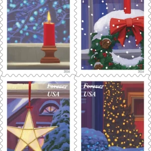 2016 "Holiday Windows" Forever Stamps 100pcs