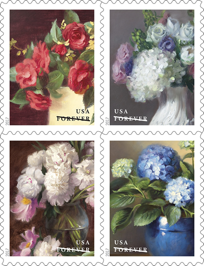 2017 "Flowers From The Garden" Forever Stamps 100pcs