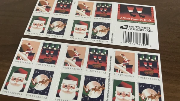 2021 "A Visit from St. Nick" Forever Stamps 100pcs