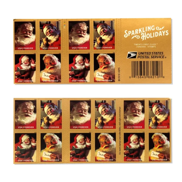 2018 "Sparkling Holidays" Forever Stamps 100pcs
