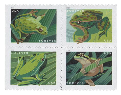 2019 "Frogs" Forever Stamps 100pcs