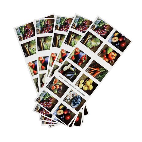 2020 "Fruits and Vegetables" Forever Stamps 100pcs