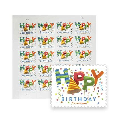 2021 "Happy Birthday" Forever Stamps 100pcs