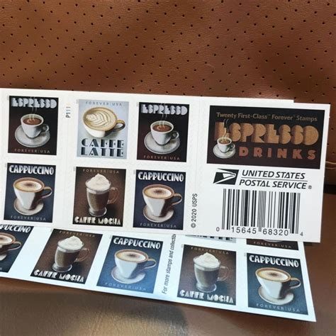 2021 "Espresso Drinks" Forever Stamps 100pcs