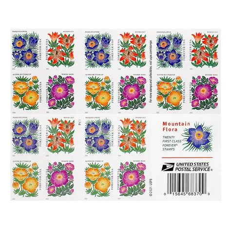 2022 "Mountain Flora" Forever Stamps 100pcs