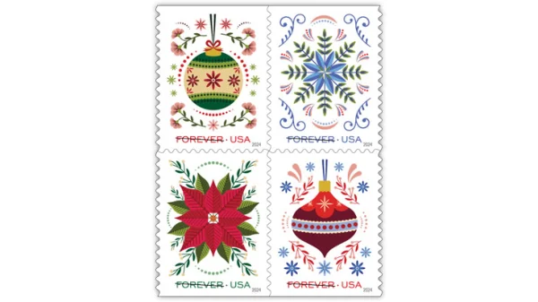 2024 "Holiday Joy" Forever Stamps 100pcs