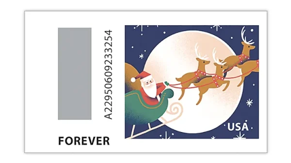 2021 "A Visit from St. Nick" Forever Stamps 100pcs