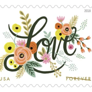 2018 "Love Flourishes" Forever Stamps 100pcs