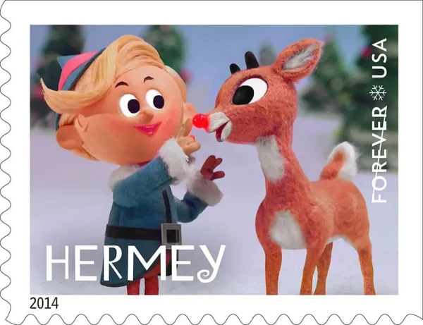 2014 "Rudolph the Red-Nosed Reindeer" Forever Stamps 100pcs
