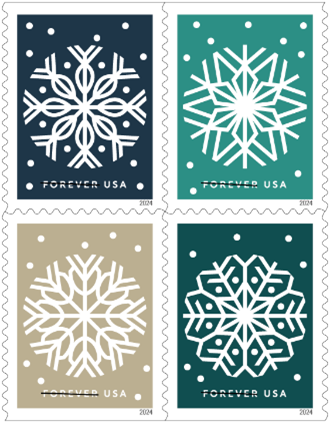 2024 "Winter Whimsy" Forever Stamps 100pcs
