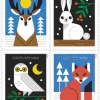 2023 "Winter Woodland Animals" Forever Stamps 100pcs